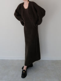 angora maxi knit dress