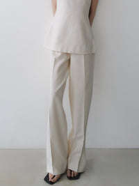 minimal wide trousers