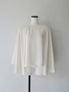 cascade layered-like blouse