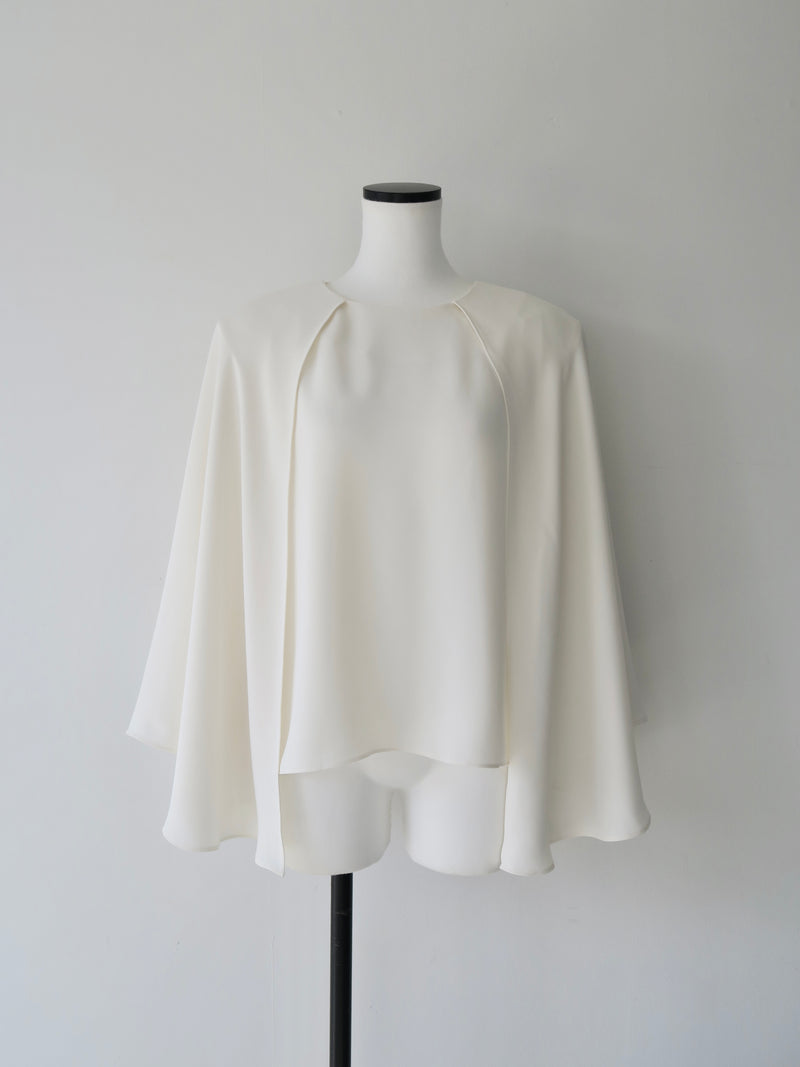 cascade layered-like blouse