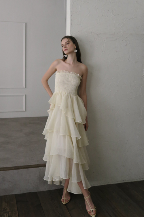 【新品未使用】maison celon ワンピース ドレス ホワイト DRESS – célon