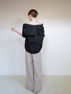 off shoulder gather blouse