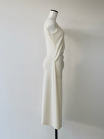 volume drape tank dress