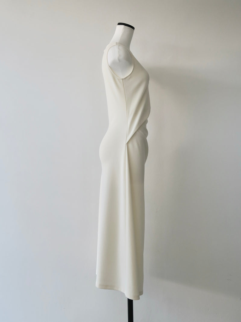 volume drape tank dress