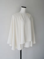 cascade layered-like blouse