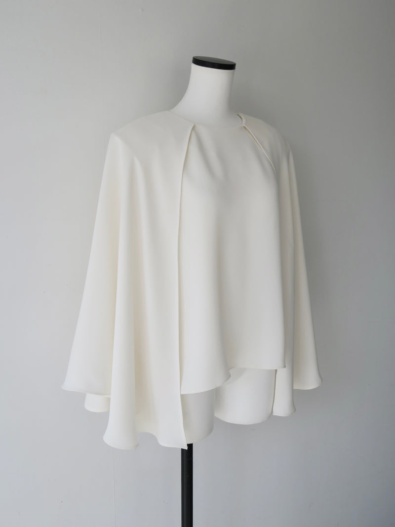 cascade layered-like blouse