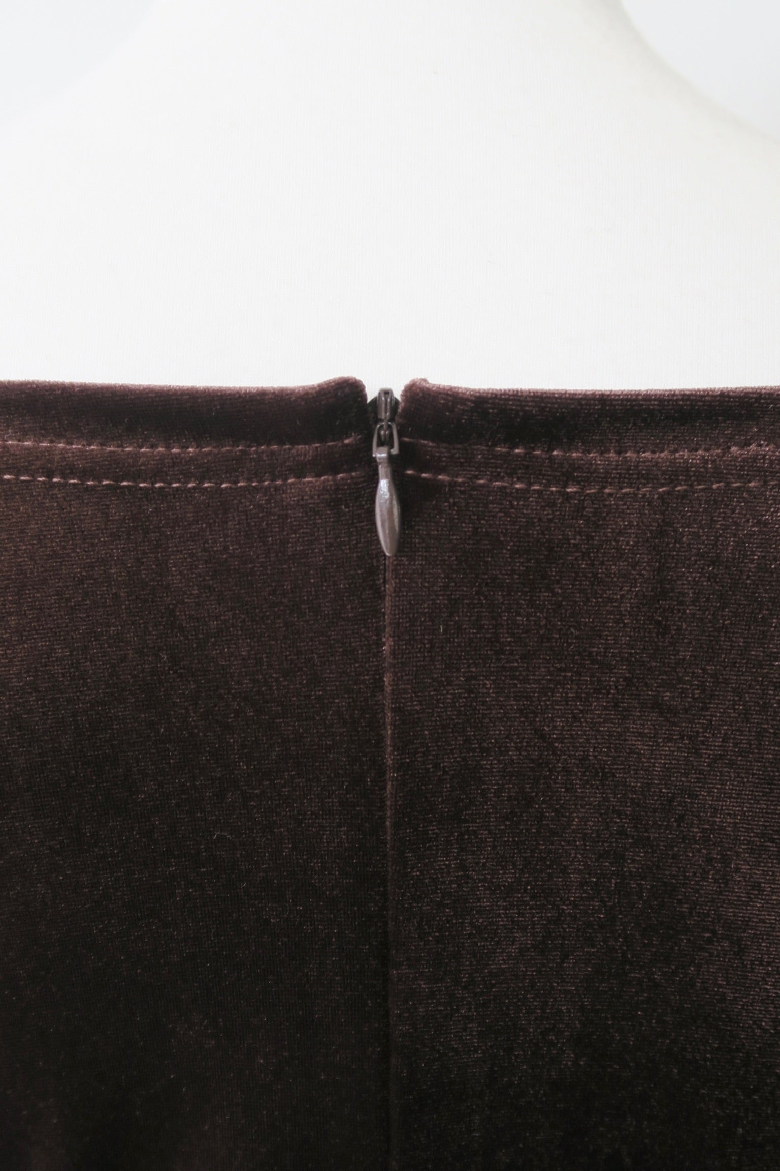 shirring drape velour dress