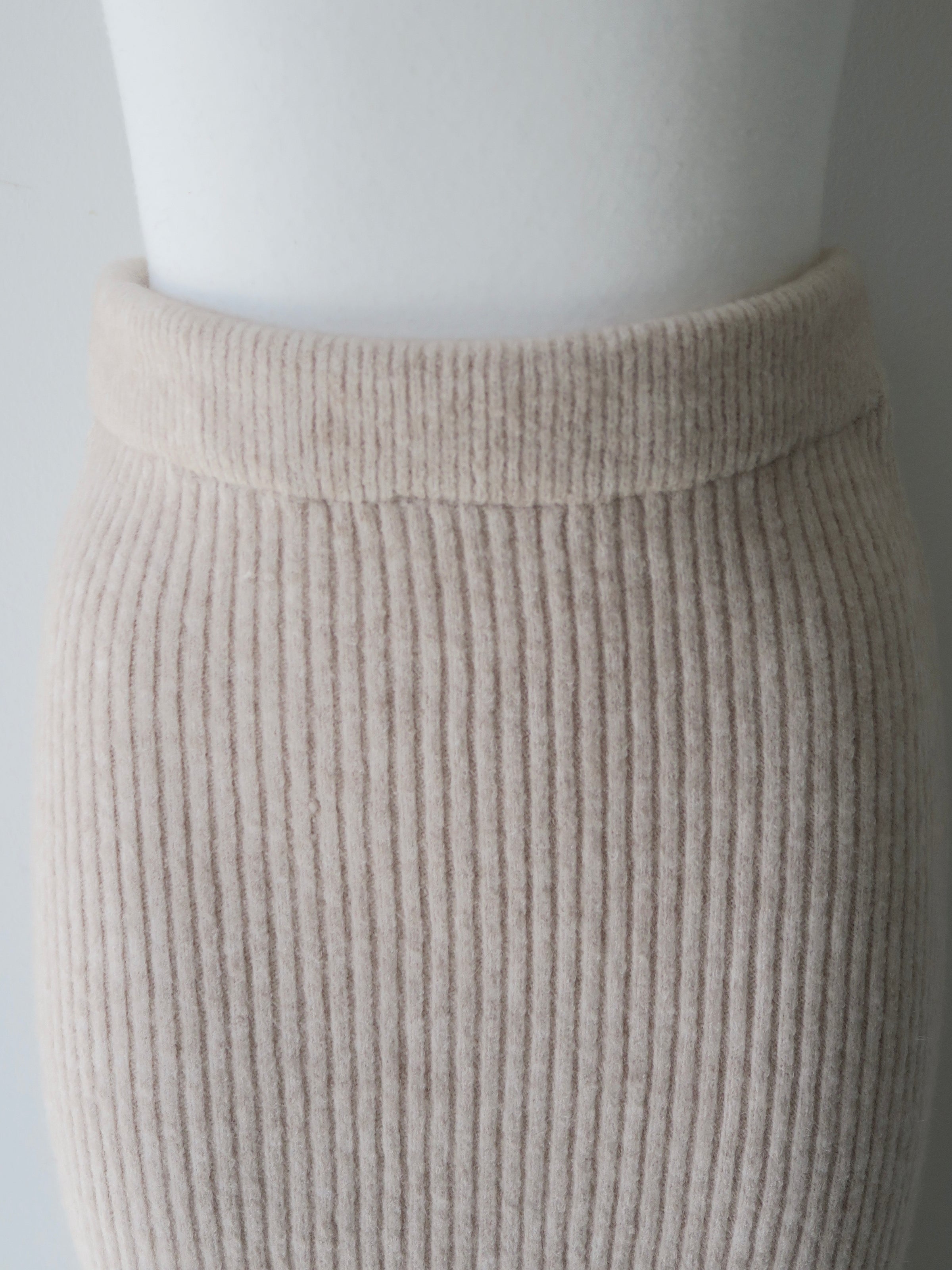 textured peplum knit set