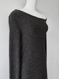 loose shoulder long dress