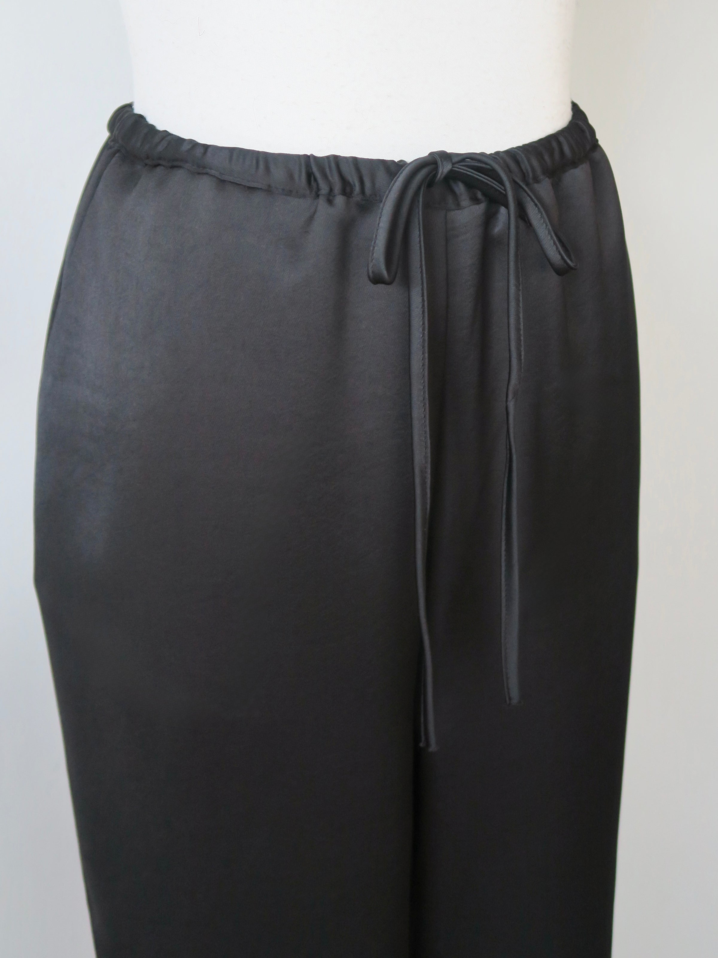 fluid satin pants