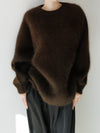 round neck raccoon knit