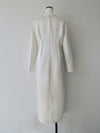 darted luster dress