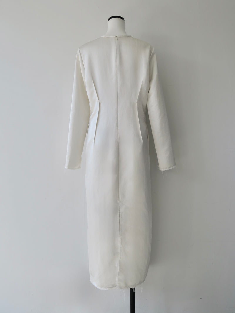 darted luster dress