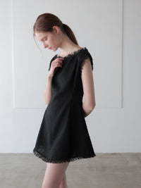 boat neck tweed mini dress (POP UP)