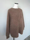 round neck raccoon knit