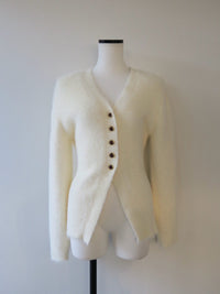angora slim knit cardigan