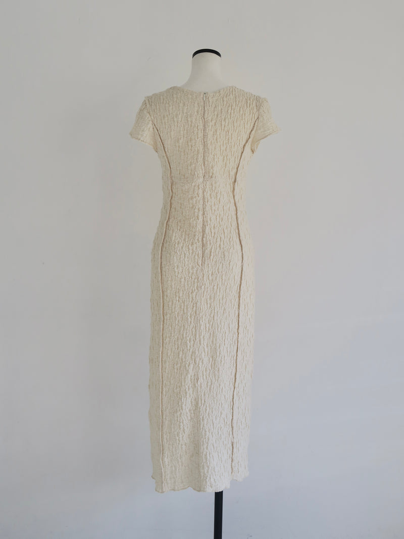 jacquard line dress