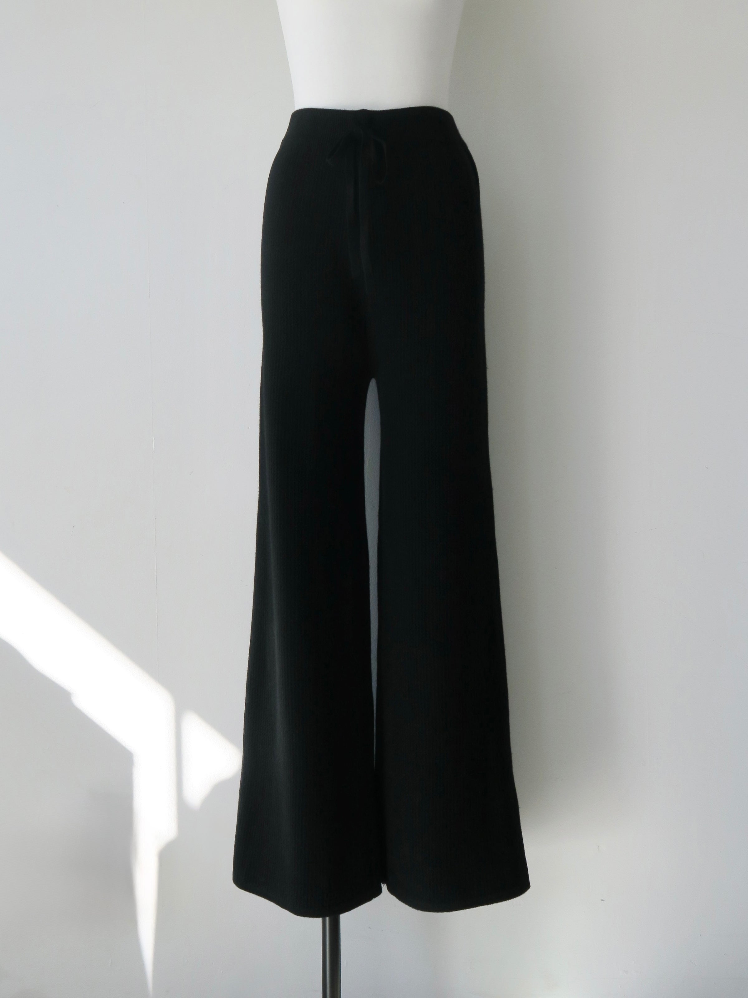 brushed seed stitch knit pants