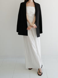 wool belted tailored jacket