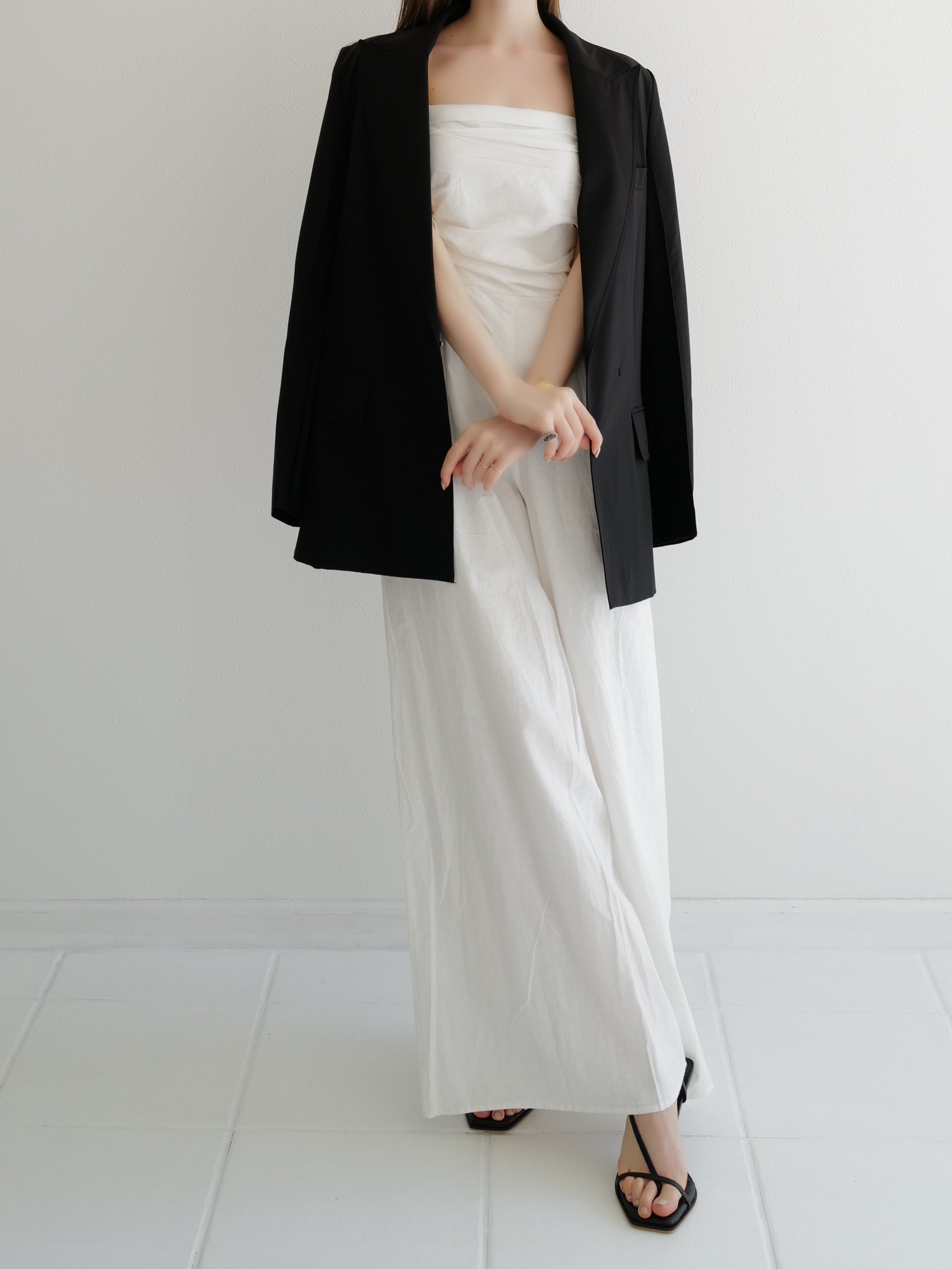 wool belted tailored jacket