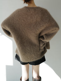 round neck angora knit
