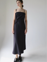 side tuck cami dress