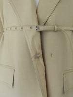 belted tailored jacket