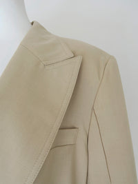 wool belted tailored jacket