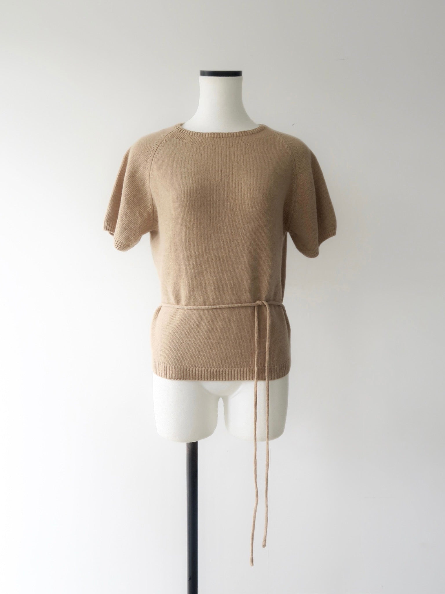 wool soft short sleeve knit