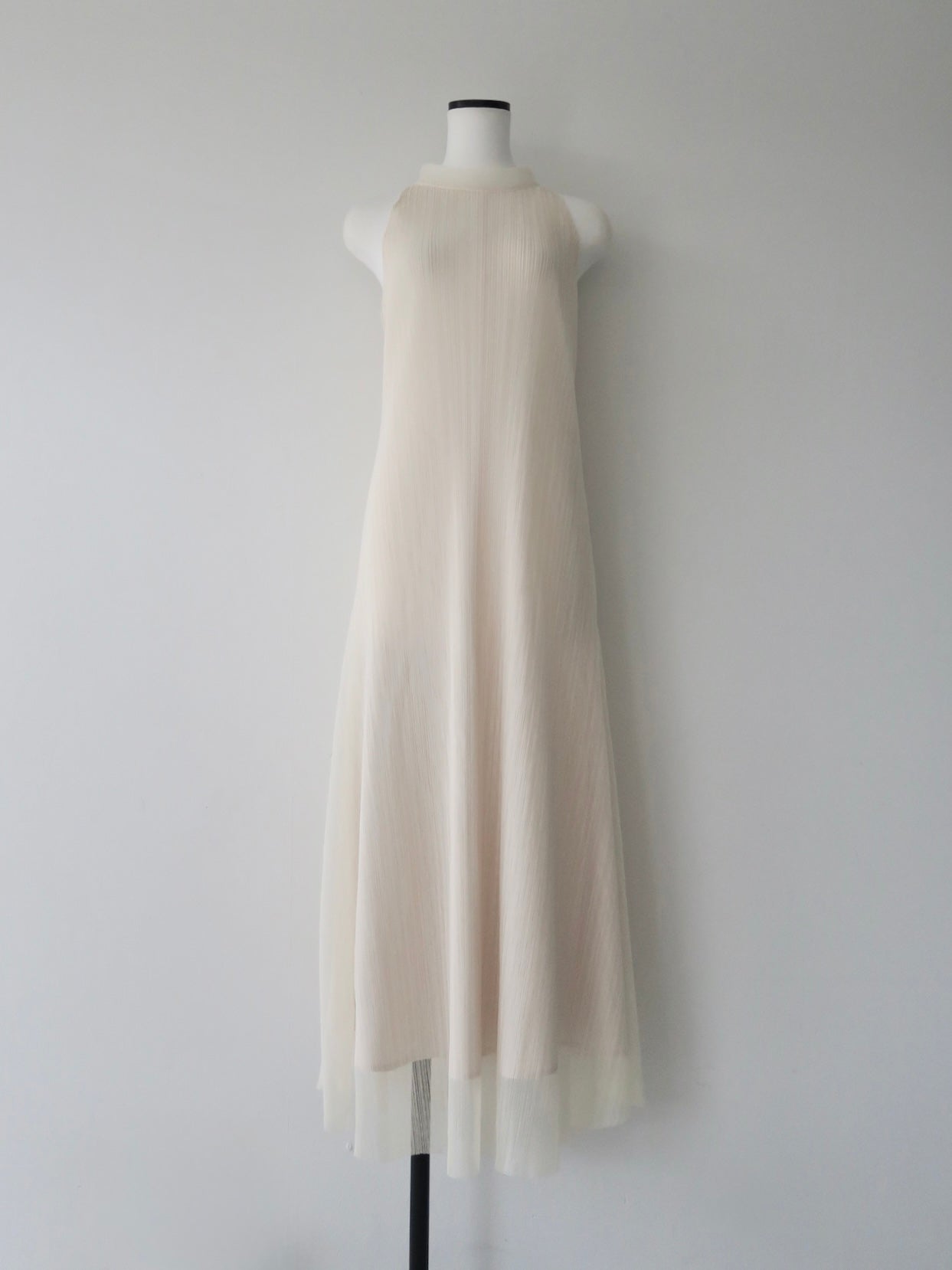 tulle pleats halter dress