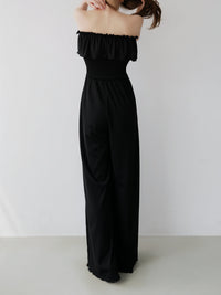 frill maxi jumpsuit