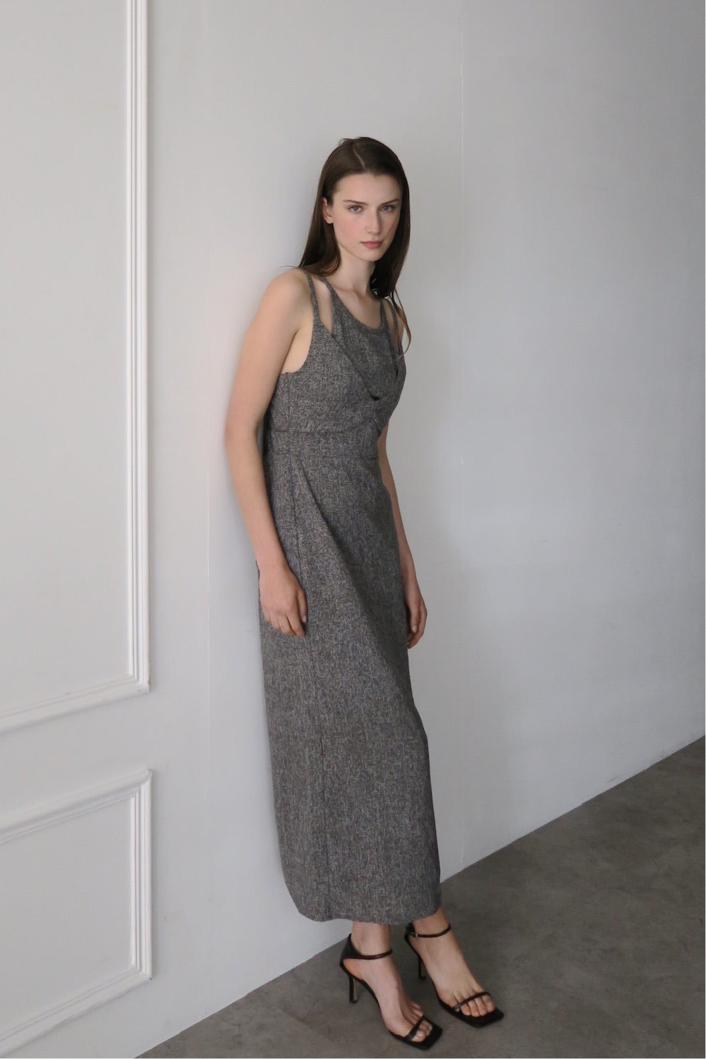 sample sale / tweed tight cami dress