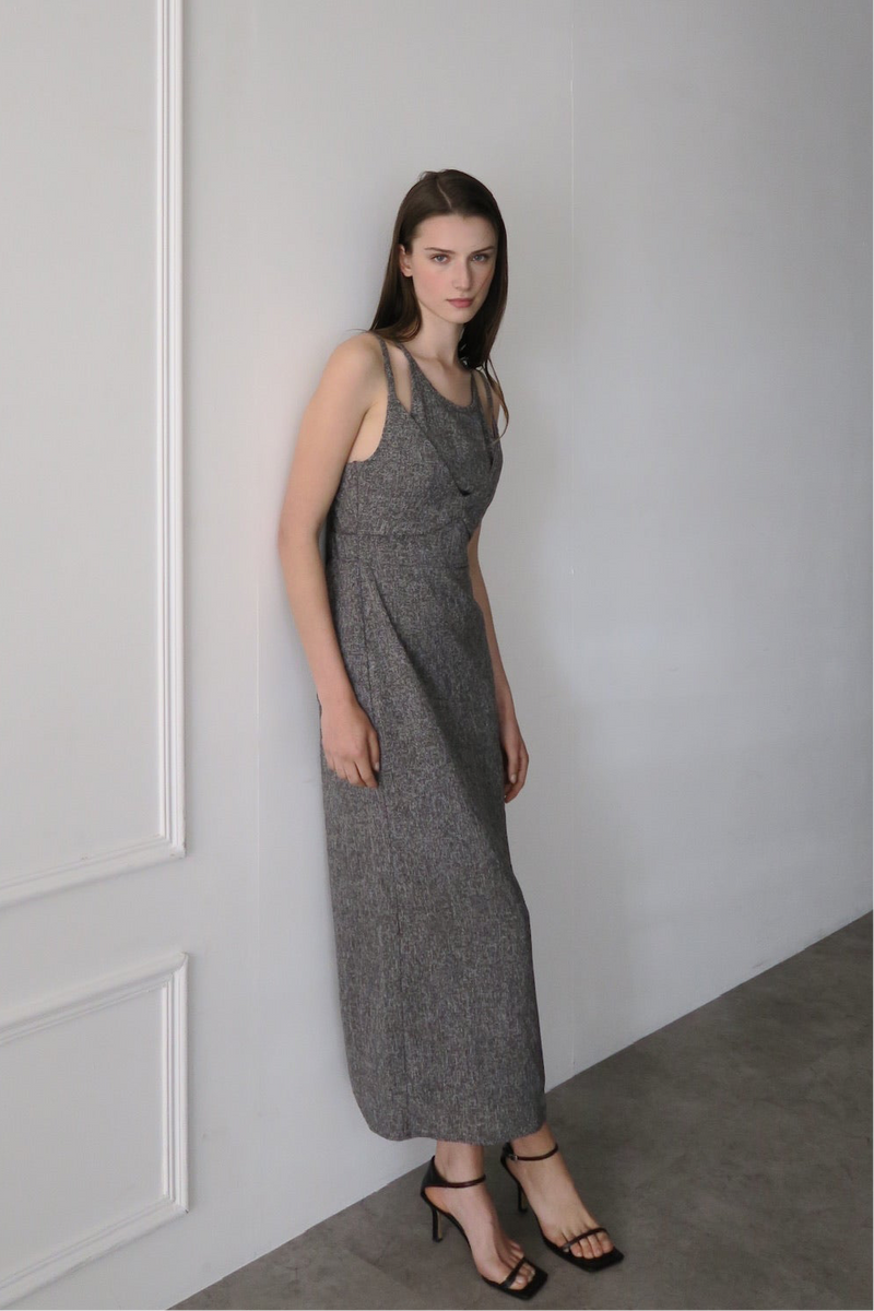 tweed tight cami dress