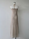 openwork halter dress