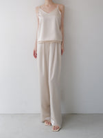 luxe satin wide pants