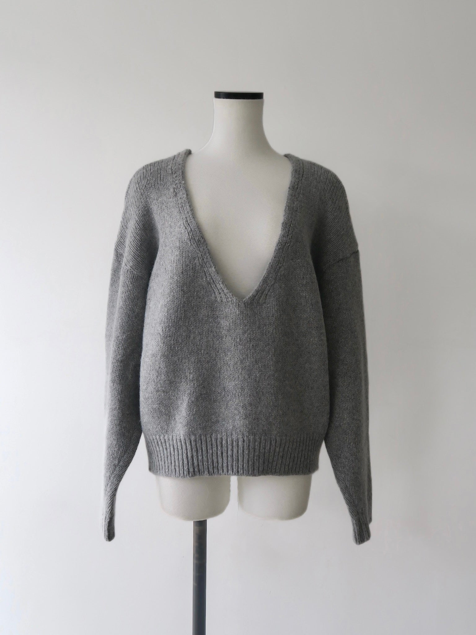 alpaca multi-way neckline knit
