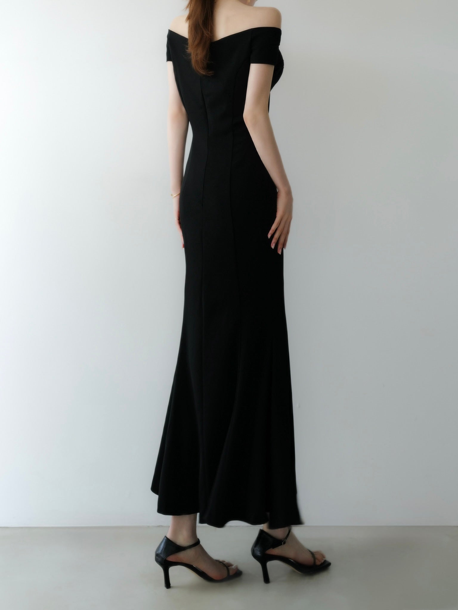 drape mermaid dress