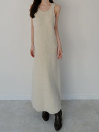 angora maxi knit dress