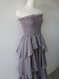 frilly tiered dress