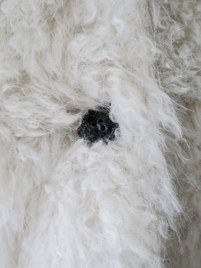 shaggy over sized short coat