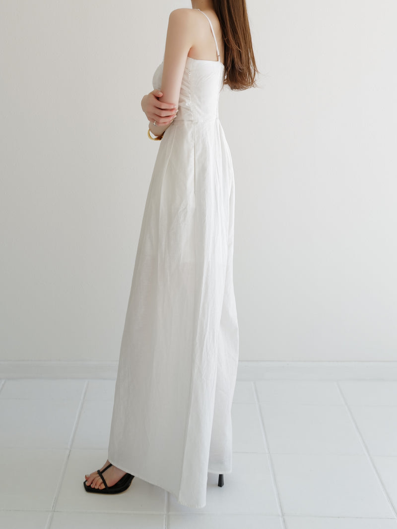 gathered bare jumpsuits
