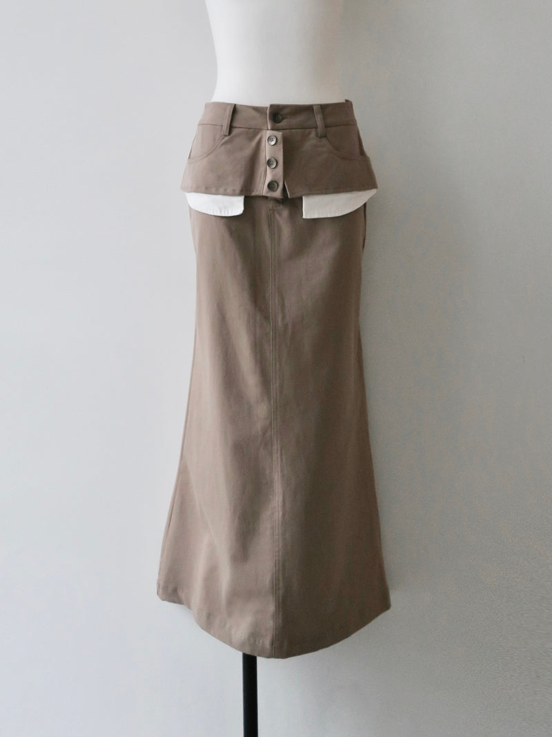 layered-like long skirt