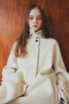 cashmere stand collar coat