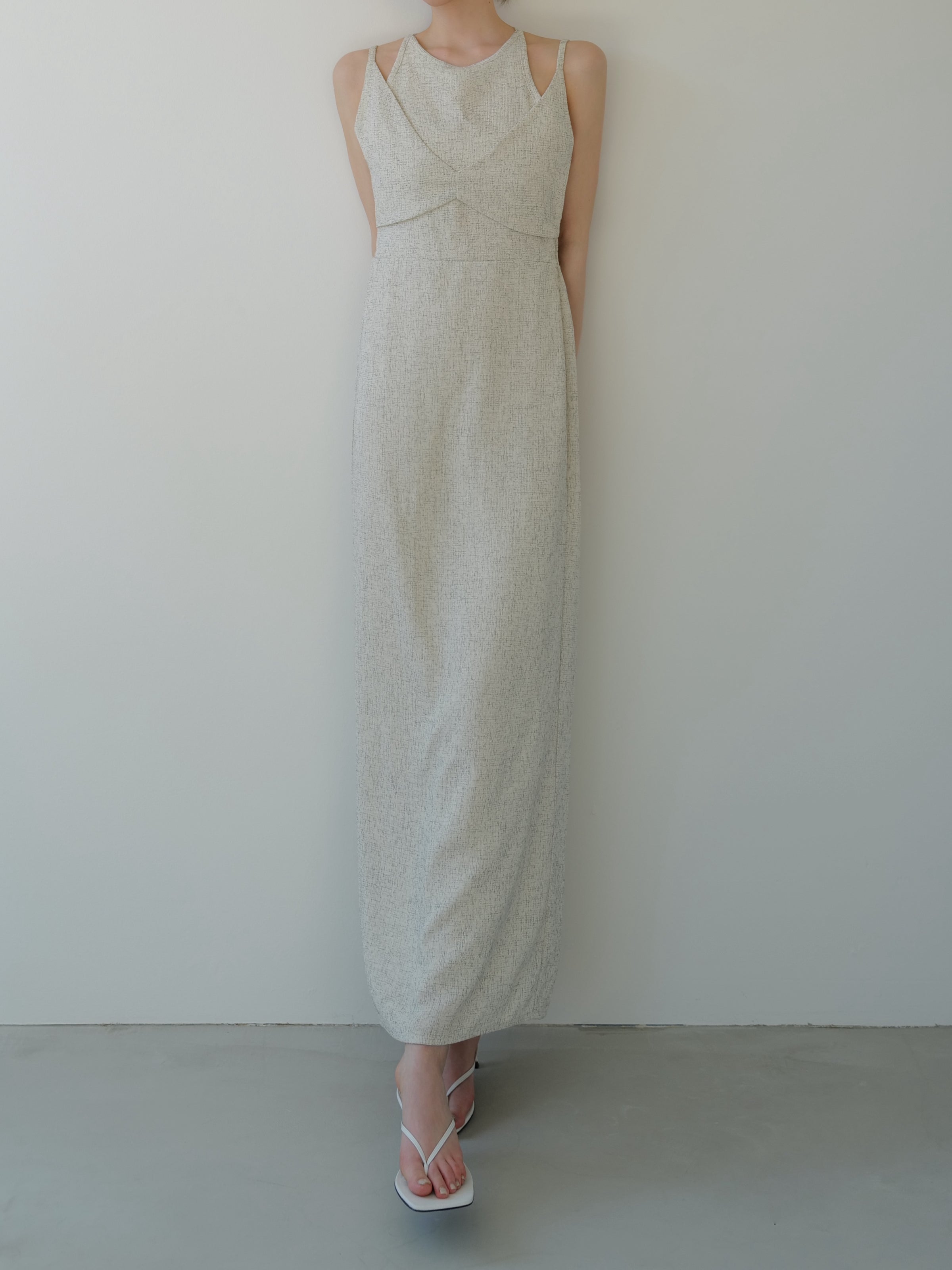 sample sale / tweed tight cami dress