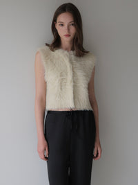 sample sale / mink-like fur short vest