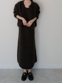 angora maxi knit dress