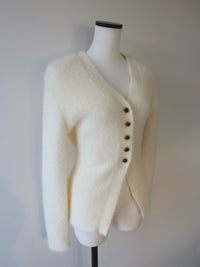 angora slim knit cardigan