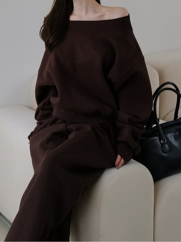 off shoulder sweat