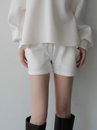soft minimal sweat shorts