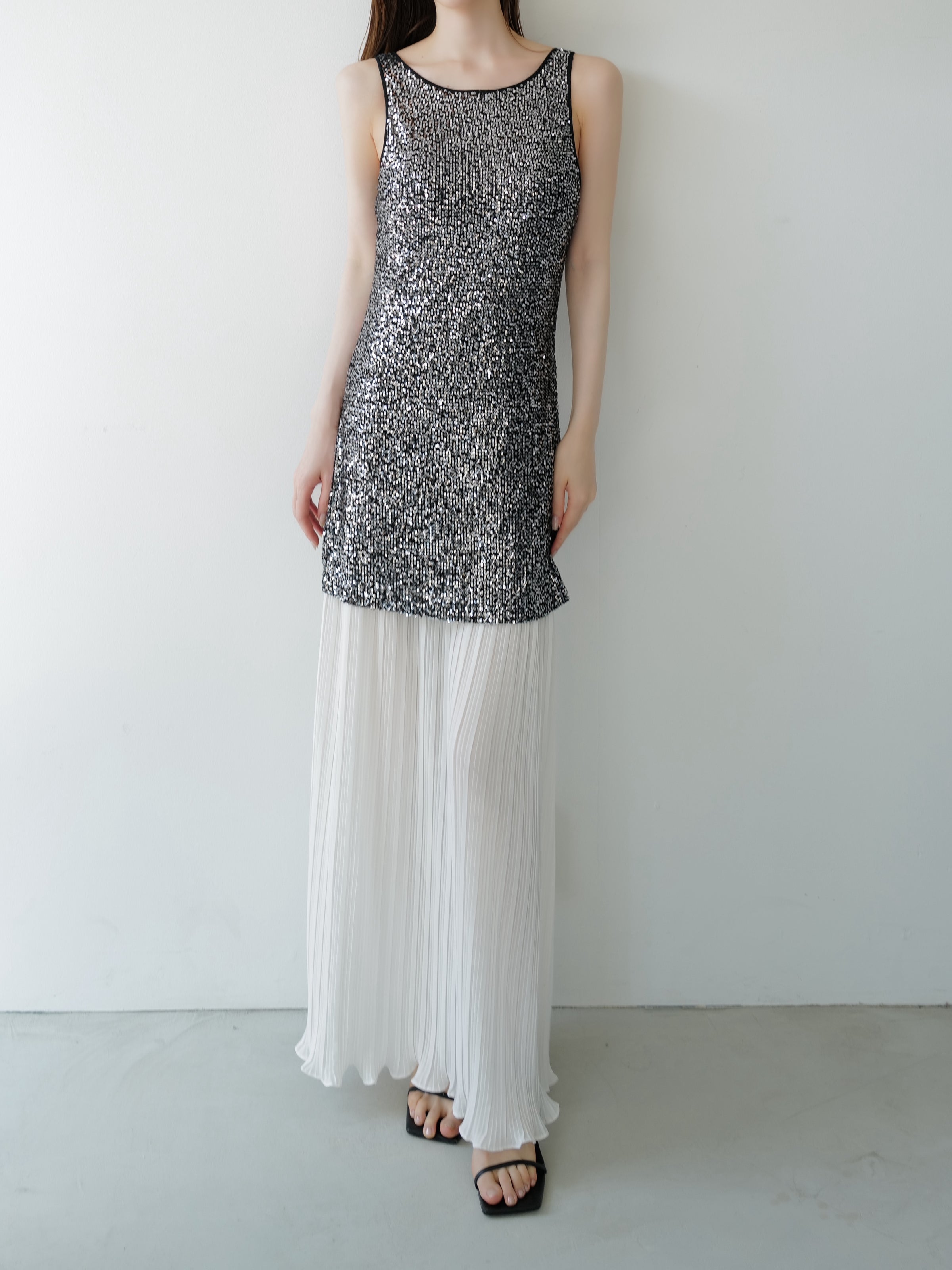 summer sale / sparkle contrast dress